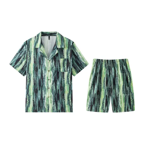 Gongdie Зеленый Мужской Пижамные комплекты