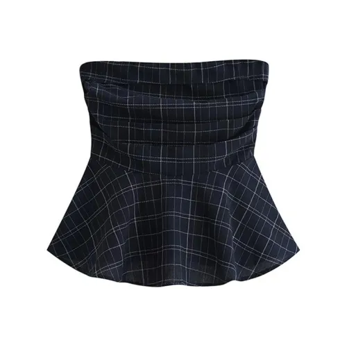 MENGXIAOQI Без бретелек Топ Женский