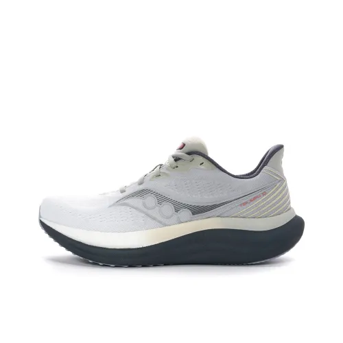 Saucony Triumph Victory 23 Slip-resistant Abrasion-resistant Low Top Training Running Shoes Men's Gray Сaucony Triumph Victory 23 Противоскользящий Устойчивый к истиранию Низкий Топ Тренировочные Беговые Кроссовки Мужские Серый