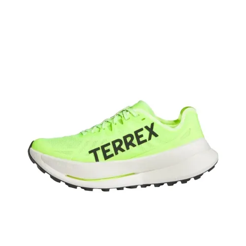 adidas Terrex Agravic Speed Ultra Устойчивый к истиранию Низкий Топ Беговые кроссовки Унисекс Неоново-зеленый