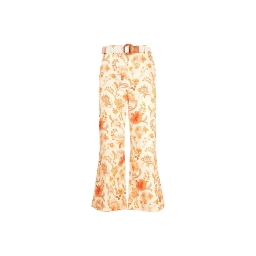 Zimmermann FW23 Повседневные брюки Женские Оранжевые