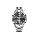 Стальной браслет, глубокий черный.