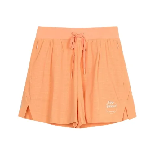 New Balance Женские Апельсиновые Спортивные Шорты