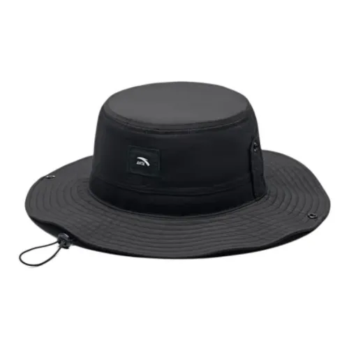 ANTA Outdoor Collection Double Line Grid Bucket Hats Unisex Основной черный