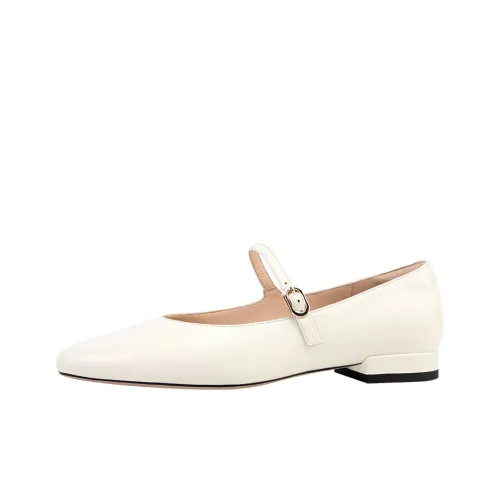 WUDASHU Плоская подошва Туфли Мэри Джейн Женские