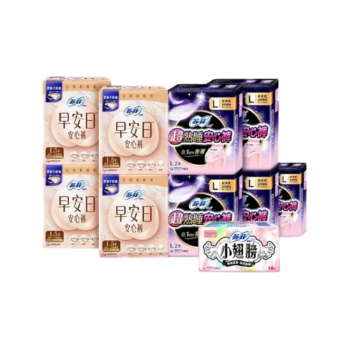 Sofy Good morning Брюки Санитарные прокладки L5 Пачка *4 Сумка + Ночной режим L 2 шт *5 Сумка + Small Wings 18 шт