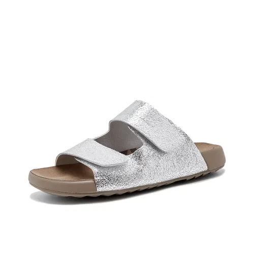 PLO CART Слипоны Женские Серебряные