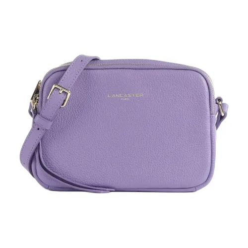 Lancaster Сумка через плечо из крупнозернистой коровьей кожи женская фиолетовая