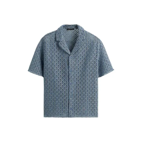 ZARA Light Blue Мужские Рубашки