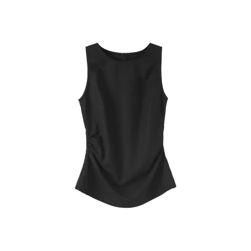 Fstudio Летний Корейский стиль Маленький Универсальный Топ Без рукавов T-рубашка Женская