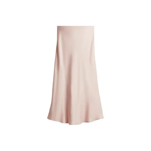 H&M Розовые Женские Повседневные Длинные Юбки