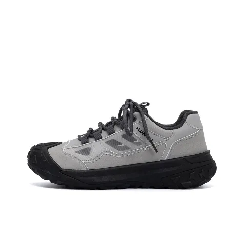 HUANQIU Беговые кроссовки Низкий верх Черный Серый Мужской