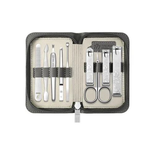 THREE SEVEN 777 Мэй Lan Бамбук Хризантема 3D-эффект Гравировка Набор кистей для ногтей 9 шт