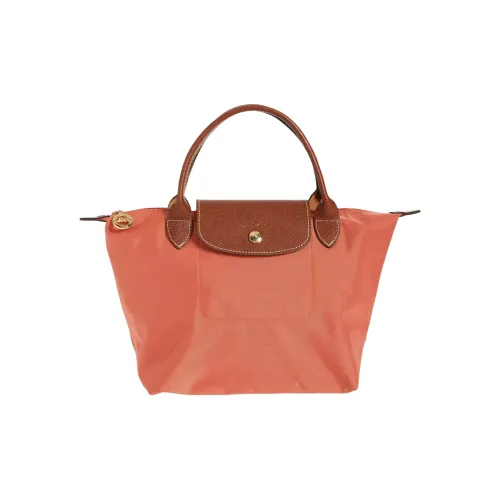 LONGCHAMP Le Pliage Нейлоновая сумка-пельмени маленькая женская кирпично-красного цвета