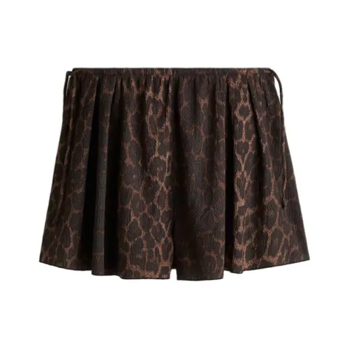 H&M Темно-кофейные женские повседневные шорты