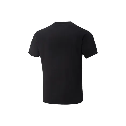 LiNing Короткий рукав T-рубашки унисекс черный