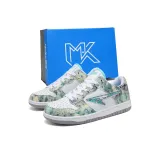 Белый, светло-зеленый, коробка.