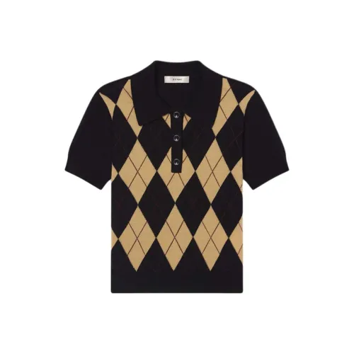 Рамка темно-синяя клетка женские поло