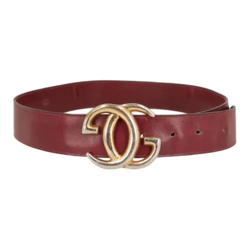 GUCCI Кожаные ремни Женские Красный 4CM