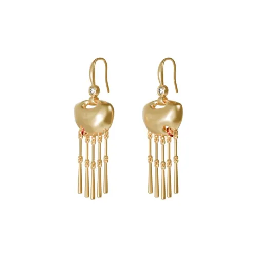 Fellala Alloy с покрытием из 18K золота серьги женские