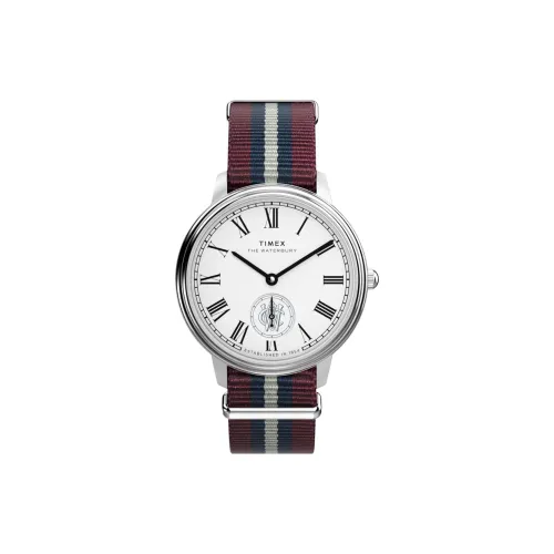 TIMEX Мужские часы Кварцевый механизм Тканевый ремешок 39 мм Белый циферблат