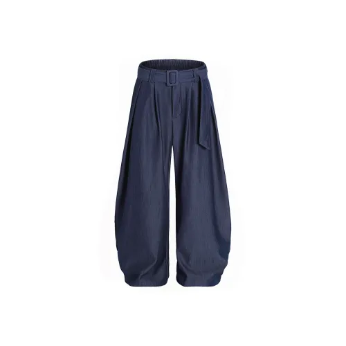 J.F.U Blue Men's Casual Pants J.F.U Синий Мужской Повседневный Брюки