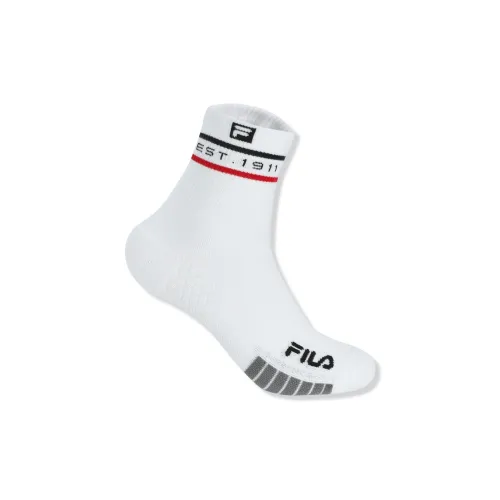 FILA ATHLETICS Стандартные Белые Мужские Носки до икры MID