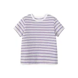 Белый, фиолетовый, полосы.