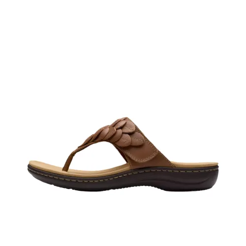 Clarks Устойчивые к истиранию Шлепанцы Женские Коричневые