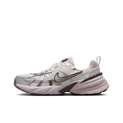 Nike V2K Run Устойчивый к истиранию Низкий Топ Повседневные Беговые кроссовки Женские Серые