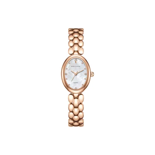 BRIGADA Кварцевый механизм нержавеющая сталь ремешок женские часы жемчужная раковина цвет циферблат
