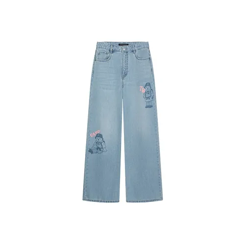 Teenie Weenie Светло-синие Женские Джинсы