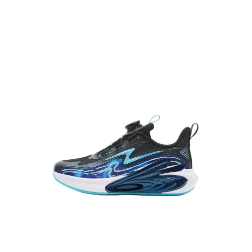 PEAK State Pole Износостойкий Низкий Топ Детская Беговая Обувь Черный Церулеан Детский