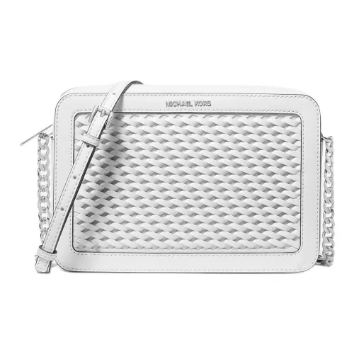 MICHAEL KORS Jet Set ПУ (полиуретан) Сумка через плечо Большая Женская Светло-белая