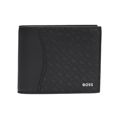 Hugo Boss Кожа Кошелек Мужской Черный