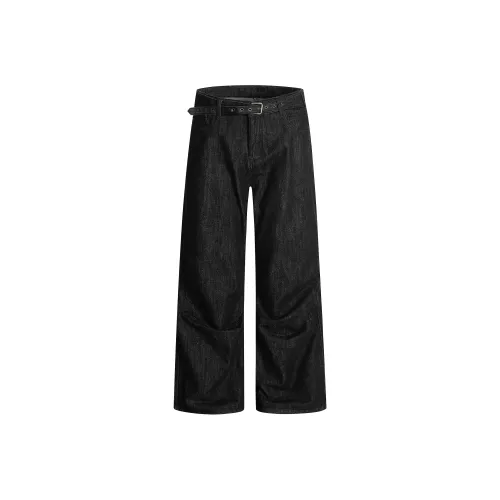 ONITSOP Черные Унисекс Джинсы