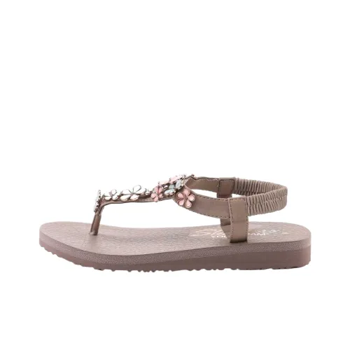 Skechers Meditation One Ремешок Сандалии Женские Коричневый