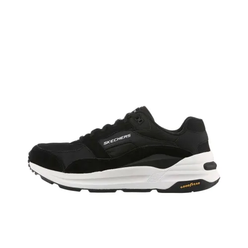Skechers Global Jogger Износостойкие Низкие Беговые кроссовки Мужские Черные