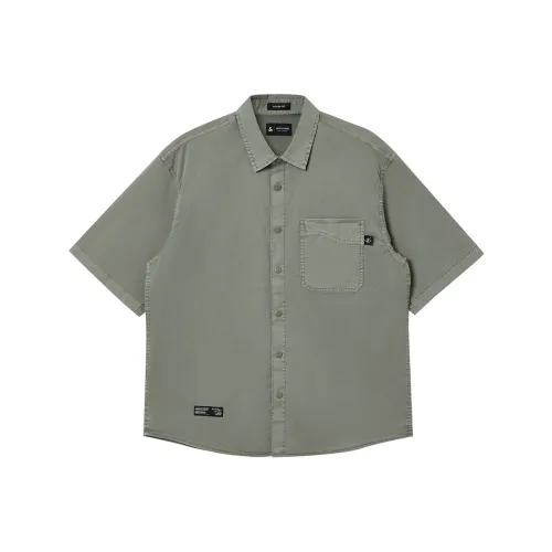 JACK&JONES E05 Оливково-зеленый Мужская рубашка