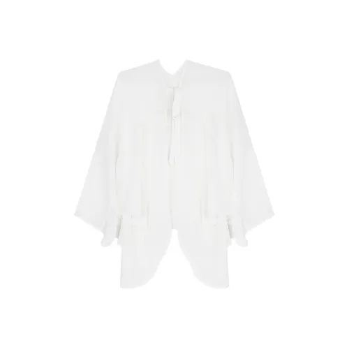 Бумага BOAT Crossing Цвет сосновой сажи Кружевная отделка Кляксы чернил Пэчворк Комплект с юбкой Женская Белая Юбка Кардиган+Синие Платье-камзол