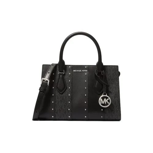 MICHAEL KORS SHEILA Покрытый холст Тоут Сумка Сумка для покупок Сумка через плечо Сумка Маленькая Женская Черная