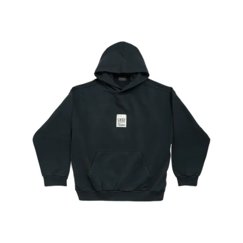Balenciaga SS25 Свитшот Регулярный крой Мужской Черный