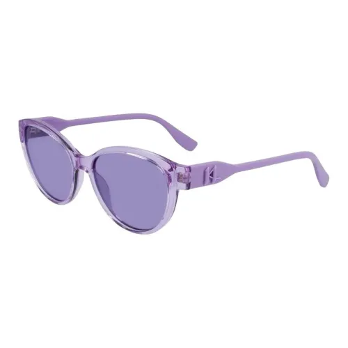 KARL LAGERFELD Пластик OVAL SUNGLASSES Женские Фиолетовый