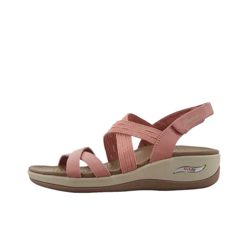 Skechers Arch Fit Сандалии в римском стиле, бургундский цвет, женские