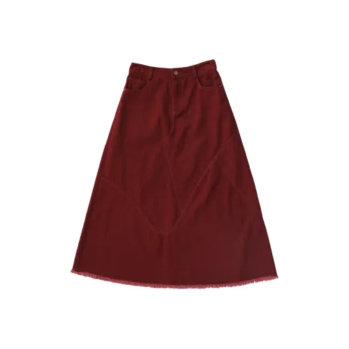 GURUI Повседневный Длинный Юбка Женские