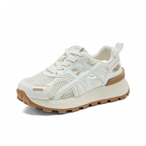 La Chapelle Устойчивый к истиранию Дышащий Низкий Топ Повседневная обувь Женская Белая