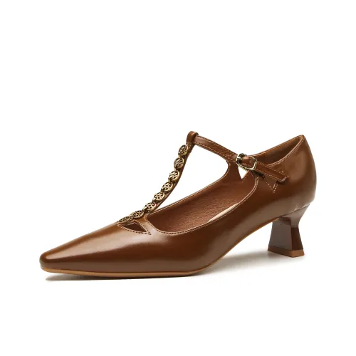 Varib Грубый каблук Высокие каблуки 5 см Женские