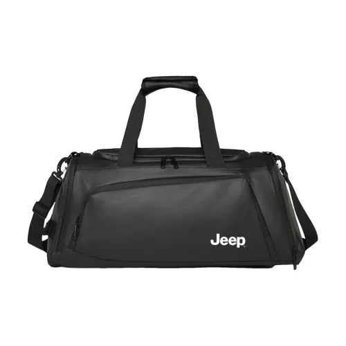 JEEP Водонепроницаемая тканевая сумка большая мужская черная
