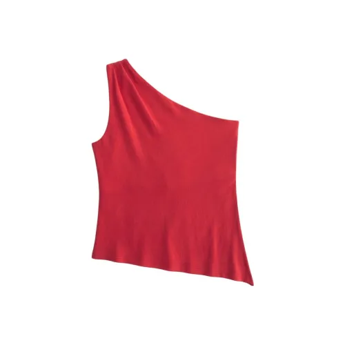 Hollister Женские Майки Красного Цвета