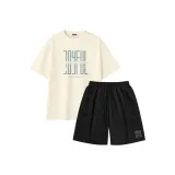 [2-Предметный] Светлый Рис (まか Письмо Письмо) + Черный (ま Cycle Письмо Брюки Передняя часть Левая сторона Нижний индекс)